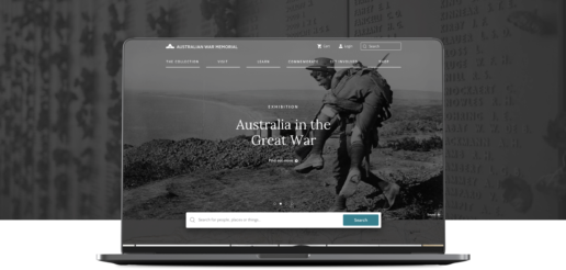 Australian War Memorial website homepage