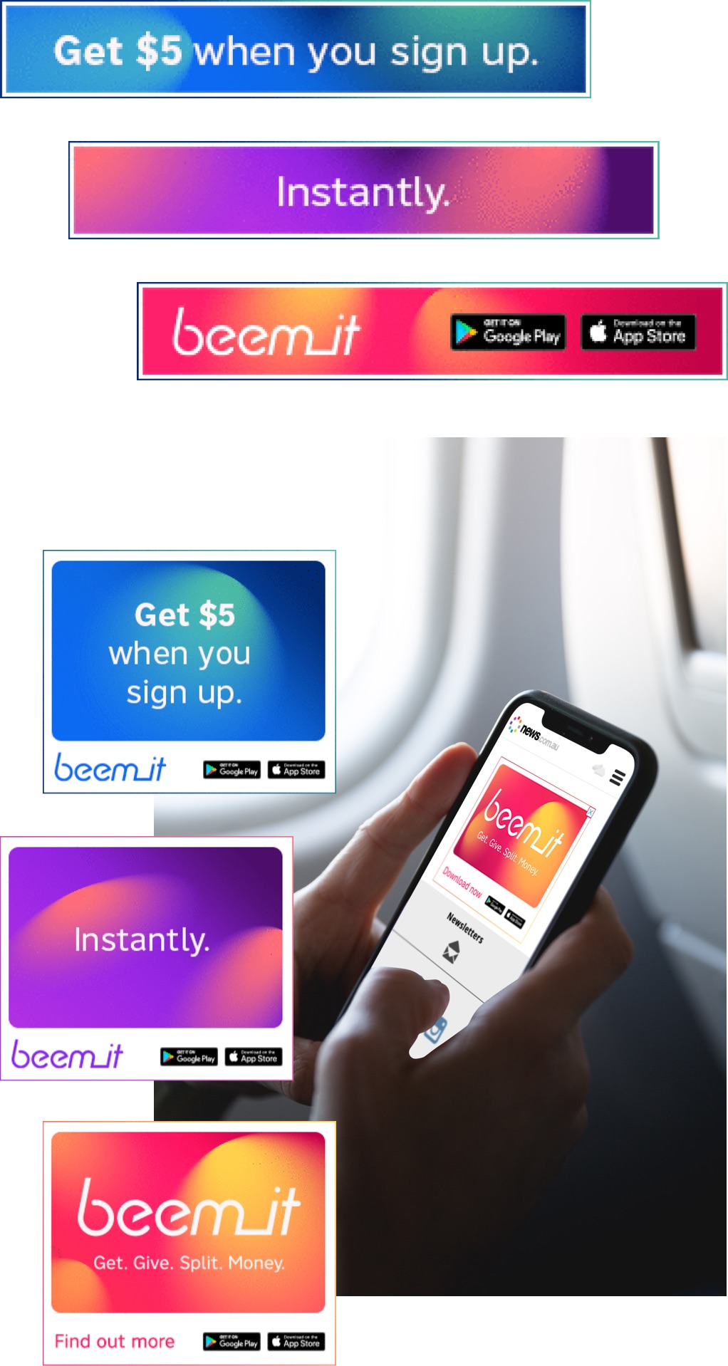 Beem It digital banners